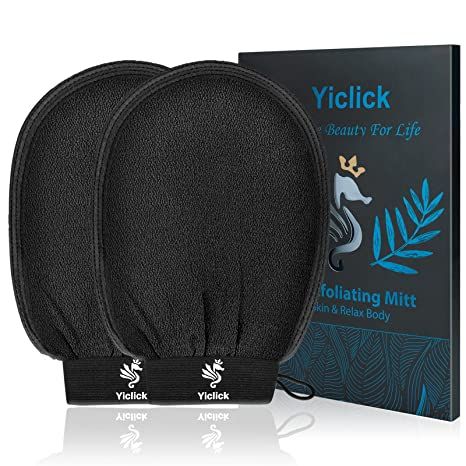 Exfoliating Gloves Mitten Remove Dead Skin Bath Body Scrub